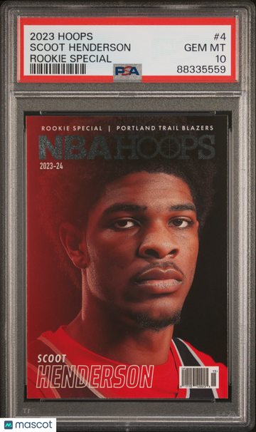 2023 Panini NBA Hoops Rookie Special Scoot Henderson #4 PSA 10