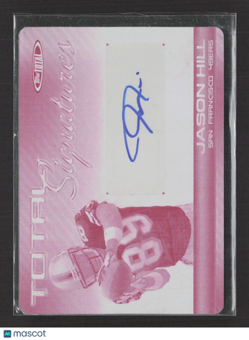 2007 Topps Total Signatures Jason Hill #TS-JH Magenta Printing Plate Printing Plate
