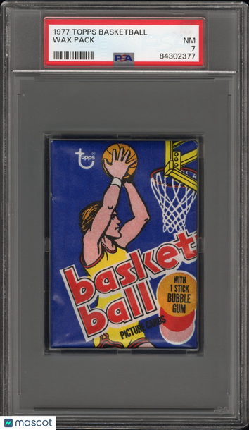 1977 Topps Basketball Wax Pack Wax Pack PSA 7
