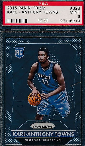 2015 Panini Prizm 328 Karl-Anthony Towns PSA 9 MINT 6619