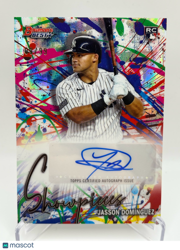 2024 Topps Bowman's Best Showpieces Autographs Jasson Domínguez #BSA-JD /99 RC