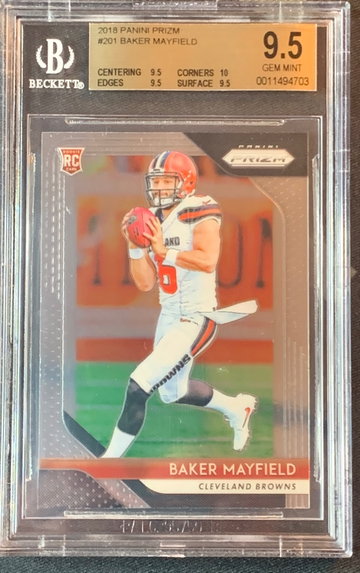 Baker Mayfield Prizm 2018 Base Rookie BGS 9.5