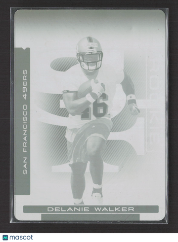2007 Playoff Absolute Football Delanie Walker #247 Magenta Printing Plate /1 Printing Plate