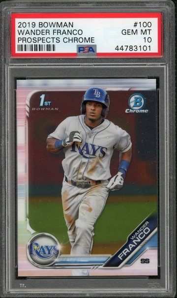 Wander Franco 2019 Bowman Chrome Rookie PSA 10