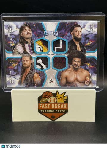 2025 Topps Exalted WWE Carlito JD McDonagh "Dirty" Dominik Mysterio Finn Bálor #QR-MBMC /99 Event-Worn Memorabilia Quad