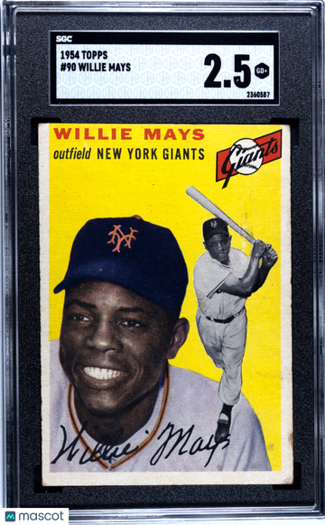 1954 Topps Willie Mays #90 SGC 2.5