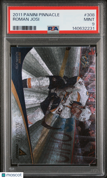 2011-12 Panini Pinnacle Roman Josi #308 Ice Breakers Rookie PSA 9