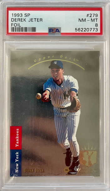 1993 SP Derek Jeter Foil PSA 8