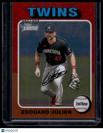 2024 Topps Heritage Edouard Julien #32 Chrome SN