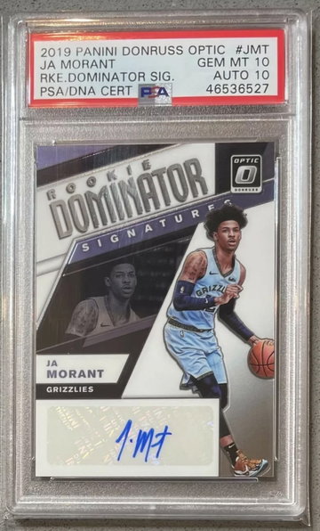 2019-20 Donruss Optic JA Morant /99 Auto PSA 10