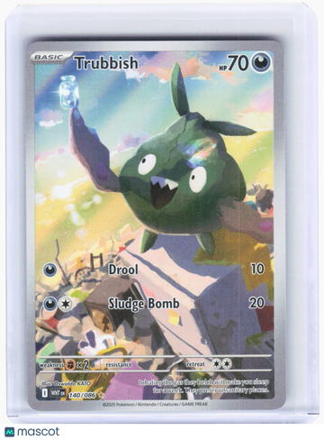 White Flare Trubbish Holo Illustration Rare #140