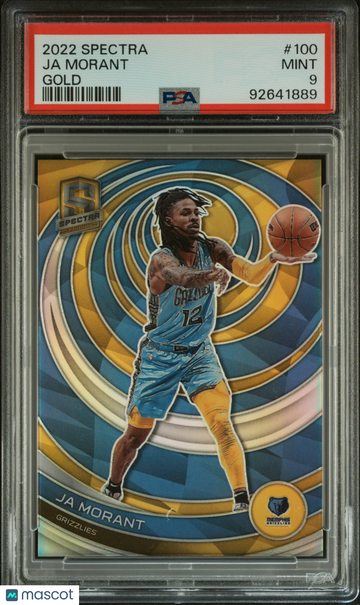 2022 Panini Spectra Ja Morant #100 Gold PSA 9