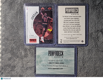 1998 Upper Deck PowerDeck Audio Michael Jordan Black Jersey