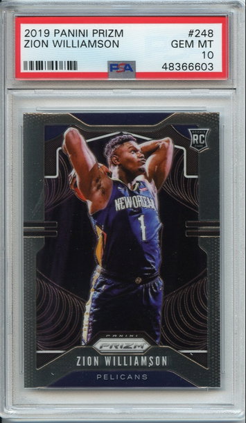 Zion Williamson Prizm Rookie PSA 10