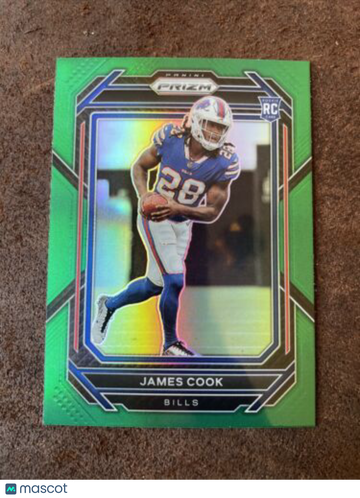 🔥2022 Panini Prizm - Green Prizm #319 James Cook RC Buffalo Bills RB