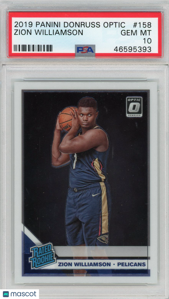 2019 Panini Donruss Optic Zion Williamson #158 PSA 10