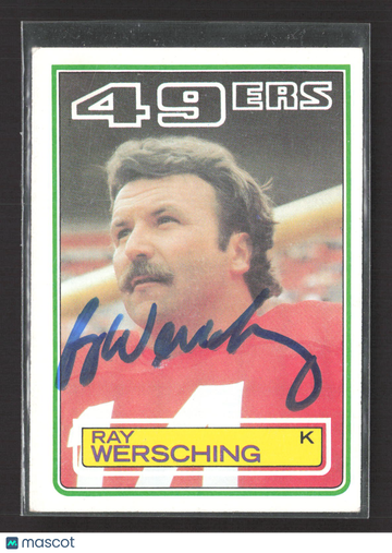 1983 Topps Ray Wersching #173 Auto