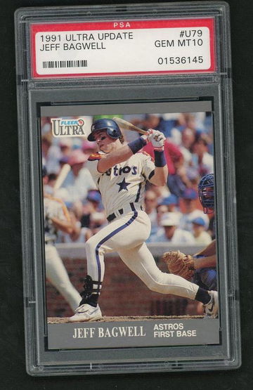 1991 Fleer Ultra Update Jeff Bagwell #U-79 RC PSA 10