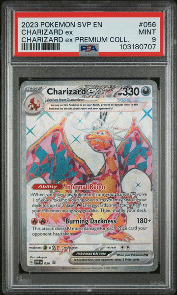 2023 Pokemon Scarlet and Violet Black Star Promo Premium Collection Charizard Ex #056 PSA 9