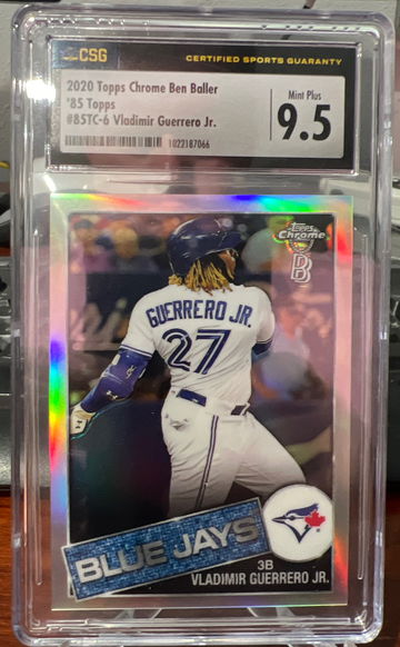 2020 Topps Chrome Ben Baller 85 Topps Vladimir Guerrero refractor