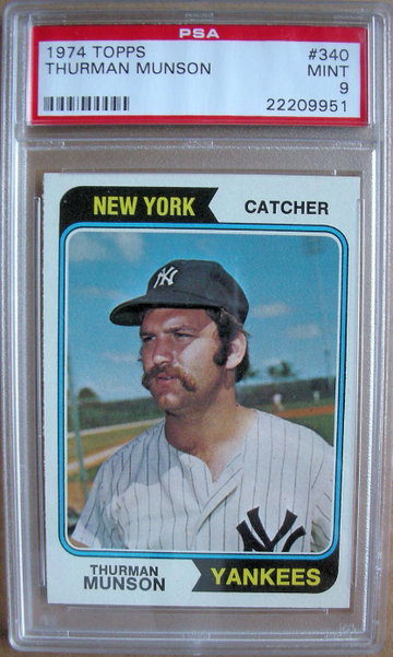 Thurman Munson 1974 Topps #340 PSA 9 Mint