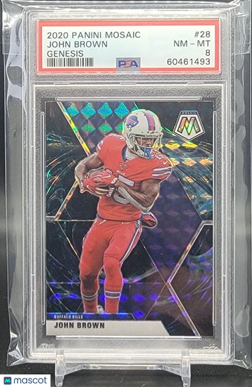 2020 Panini Mosaic John Brown #28 GENESIS PSA 8