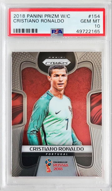 Cristiano Ronaldo 2018 World Cup Prizm PSA 10