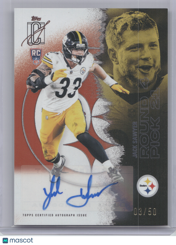 2025 Topps Signature Rookie Autographs Jack Sawyer #137 Orange /50 RC