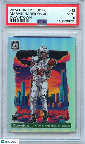 2024 Panini Donruss Optic Marvin Harrison Jr. #12 [Base] Rookie Insert PSA 9