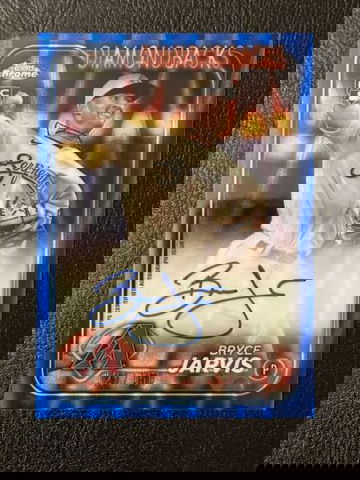 2024 Topps Chrome BRYCE JARVIS RC AUTO #/150 Rookie Blue Refractor Diamondbacks