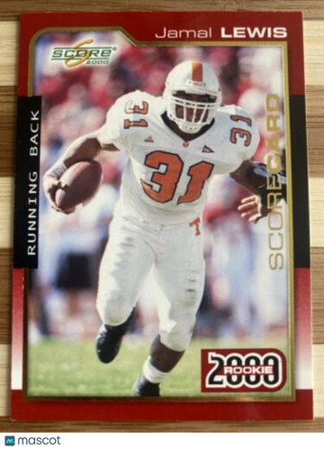 🔥2000 Score Scorecard #287 Jamal Lewis Rookie Ravens 1239/2000