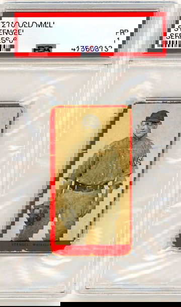 1910 T210 Old Mill Series 6 Casey Stengel Rookie PSA 1 P1245