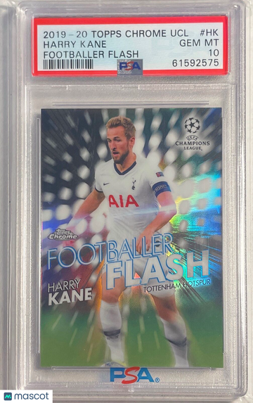 2019 Topps Chrome UEFA Champions League Footballer Flash Harry Kane #HK PSA 10