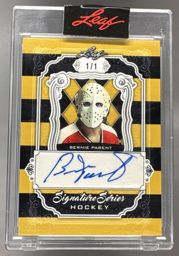 2021 Leaf Superlative Hockey Bernie Parent Signature Gold 1/1 Auto