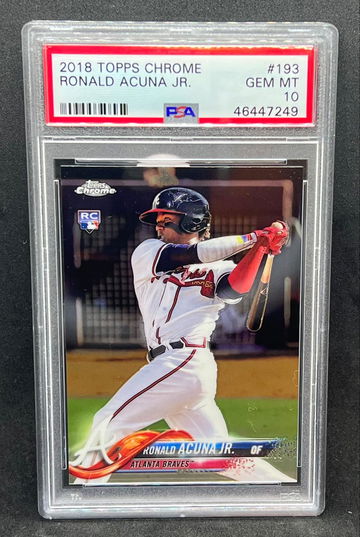 2018 Topps Chrome Ronald Acuna Jr. #193 PSA 10