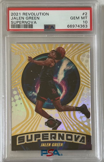 2021 Revolution Jalen Green Supernova RC PSA 10 Rockets