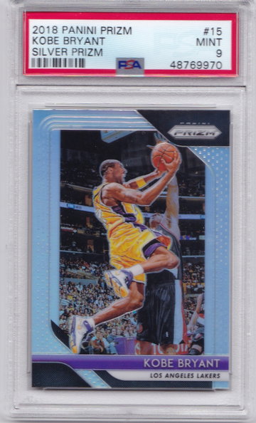Kobe Bryant 2018 Prizm Silver PSA 9