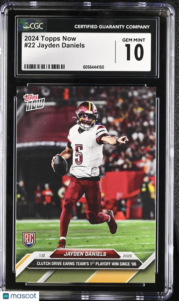2024 Topps Now Jayden Daniels #22 CGC 10