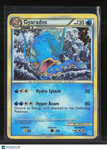 2014 HeartGold & SoulSilver Gyarados Holo Rare #30/30