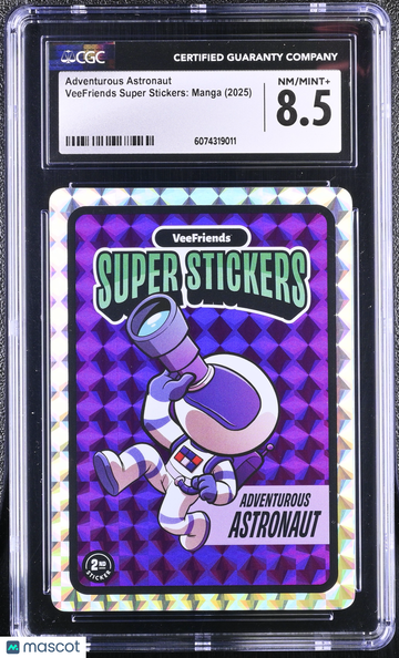 2025 VeeFriends Super Stickers Manga Series Adventurous Astronaut CGC 8.5