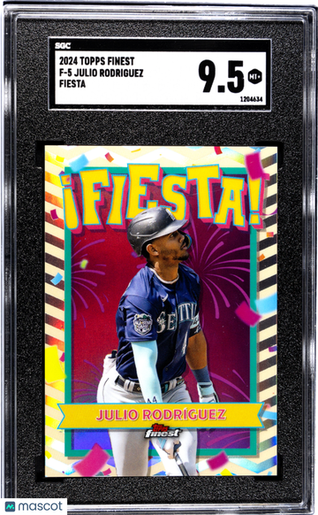 2024 Topps Finest Julio Rodriguez #F-5 Fiesta SGC 9.5
