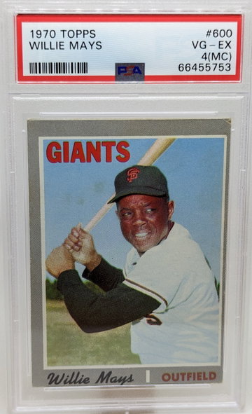 1970 Topps Willie Mays #600 PSA 4 MC