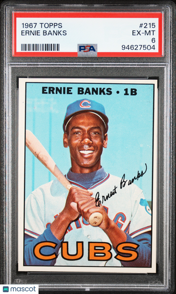 1967 Topps Ernie Banks #215 PSA 6