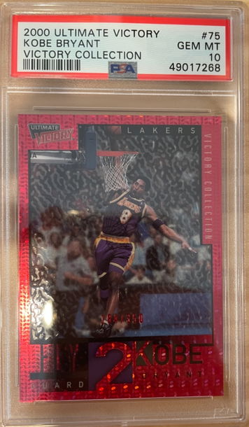 Kobe Bryant 2000 Ultimate Victory #75 - 184/350 - low population.  PSA 10 Gem Mint Mamba Rarest Card