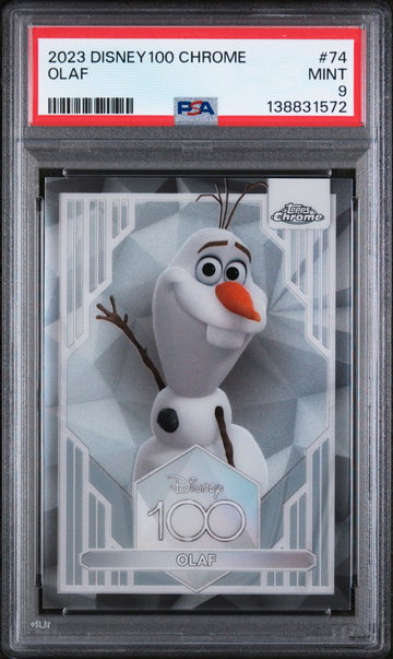 2023 Topps Chrome Disney100 Olaf #74 PSA 9