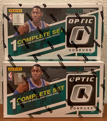 2019-20 Panini Donruss Optic Basketball Fanatics Exclusive Complete Set 1-200 Factory Sealed Box w/ 5 card pack LOT (2)