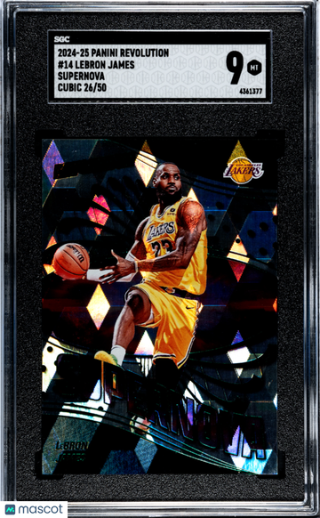 2024 Panini Revolution LeBron James #14 Supernova Cubic SGC 9