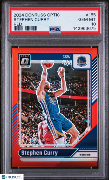 2024 Panini Donruss Optic Stephen Curry #155 Red PSA 10