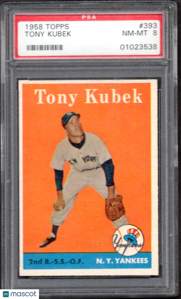 1958 Topps Tony Kubek #393 PSA 8