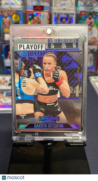 2025 PFL Contenders Dakota Ditcheva Playoff Ticket /199